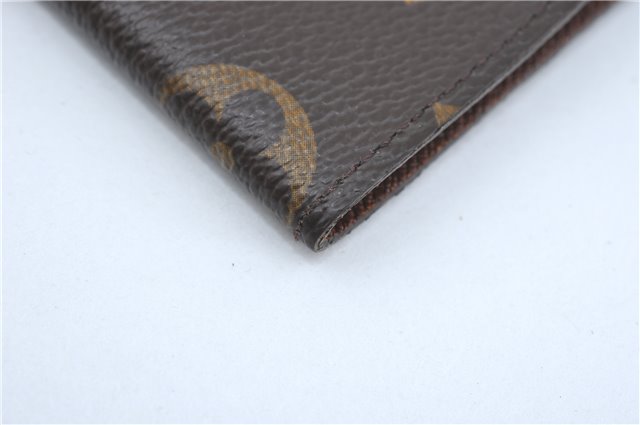 Auth Louis Vuitton Monogram Porte Cartes Credit Pression M60937 Card Case J2045