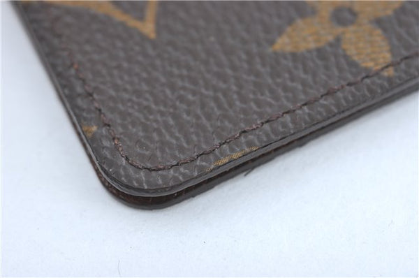 Auth Louis Vuitton Monogram Porte Cartes Credit Pression M60937 Card Case J2045