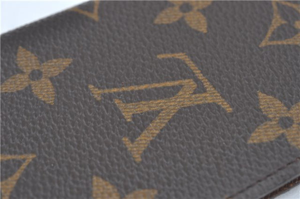 Auth Louis Vuitton Monogram Porte Cartes Credit Pression M60937 Card Case J2045