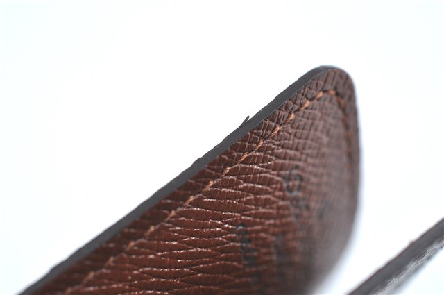 Auth Louis Vuitton Monogram Porte Cartes Credit Pression M60937 Card Case J2045