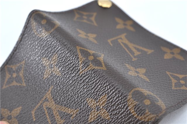 Auth Louis Vuitton Monogram Porte Cartes Credit Pression M60937 Card Case J2045