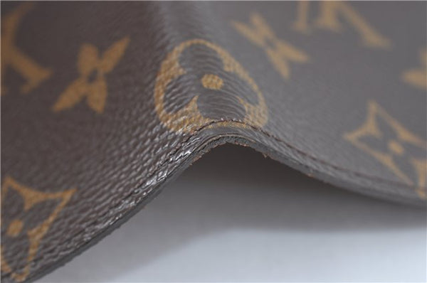 Auth Louis Vuitton Monogram Porte Cartes Credit Pression M60937 Card Case J2045