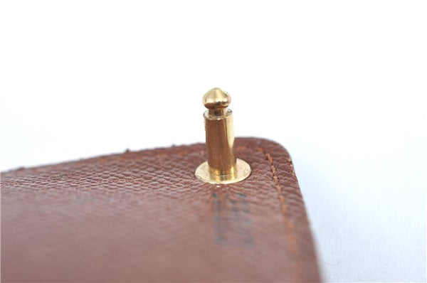 Auth Louis Vuitton Monogram Porte Cartes Credit Pression M60937 Card Case J2045