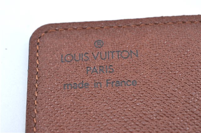 Auth Louis Vuitton Monogram Porte Cartes Credit Pression M60937 Card Case J2045