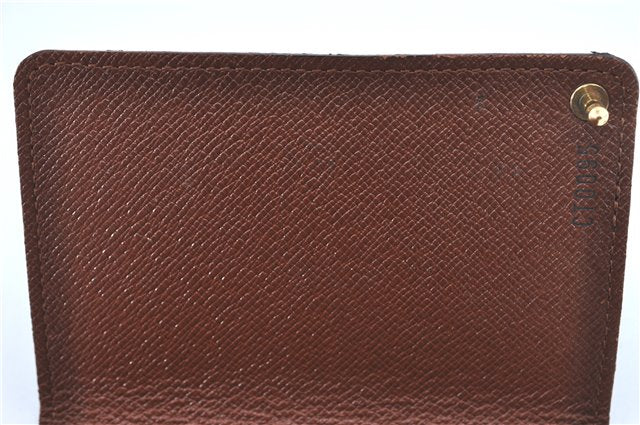 Auth Louis Vuitton Monogram Porte Cartes Credit Pression M60937 Card Case J2045