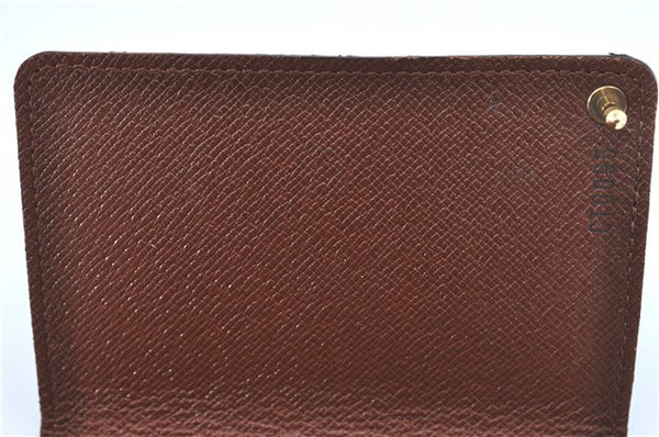 Auth Louis Vuitton Monogram Porte Cartes Credit Pression M60937 Card Case J2045