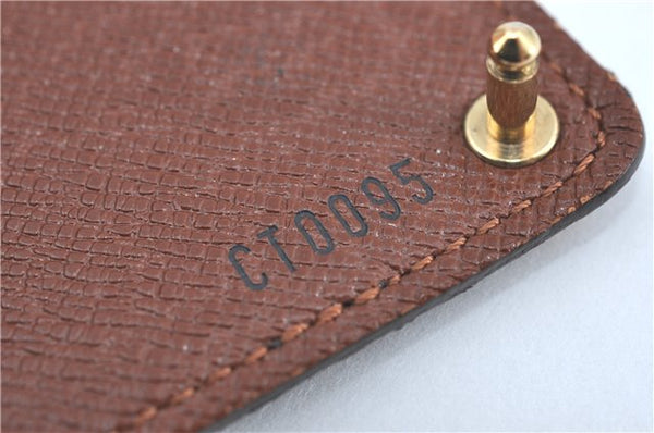 Auth Louis Vuitton Monogram Porte Cartes Credit Pression M60937 Card Case J2045