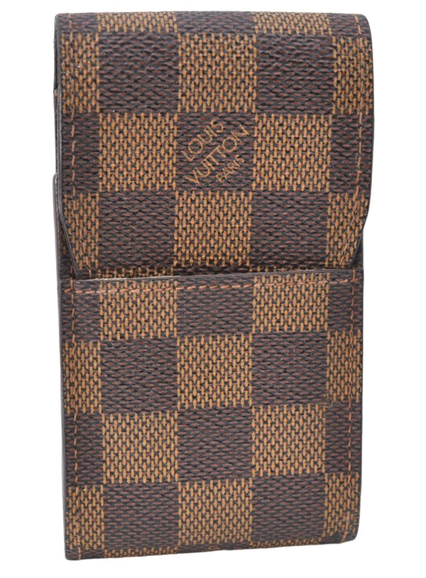 Authentic Louis Vuitton Damier Etui Cigarette Case N63024 LV J2048