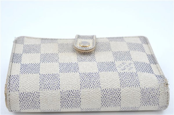 Authentic Louis Vuitton Damier Azur Portefeuille Viennois Wallet N61676 LV J2049