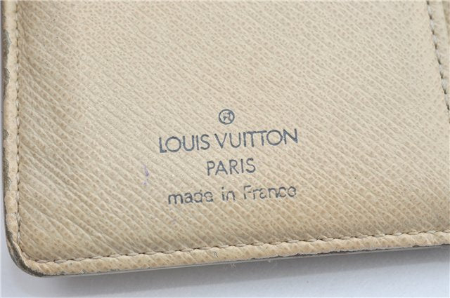 Authentic Louis Vuitton Damier Azur Portefeuille Viennois Wallet N61676 LV J2049