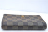Auth Louis Vuitton Damier Porte Monnaie Billets Tresor Wallet N61730 LV J2053