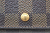 Auth Louis Vuitton Damier Porte Monnaie Billets Tresor Wallet N61730 LV J2053