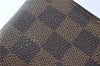 Auth Louis Vuitton Damier Porte Monnaie Billets Tresor Wallet N61730 LV J2053