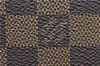 Auth Louis Vuitton Damier Porte Monnaie Billets Tresor Wallet N61730 LV J2053