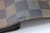 Auth Louis Vuitton Damier Porte Monnaie Billets Tresor Wallet N61730 LV J2053