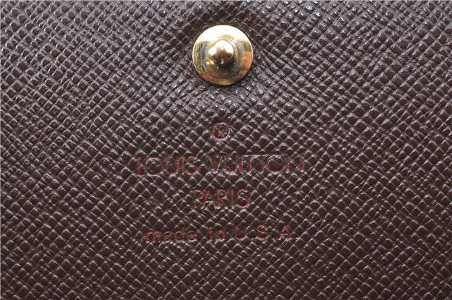 Auth Louis Vuitton Damier Porte Monnaie Billets Tresor Wallet N61730 LV J2053