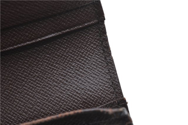 Auth Louis Vuitton Damier Porte Monnaie Billets Tresor Wallet N61730 LV J2053