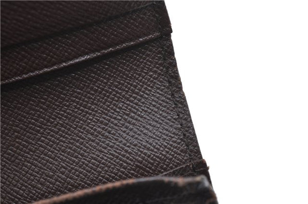 Auth Louis Vuitton Damier Porte Monnaie Billets Tresor Wallet N61730 LV J2053