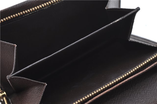 Auth Louis Vuitton Damier Porte Monnaie Billets Tresor Wallet N61730 LV J2053