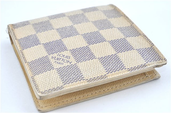 Auth Louis Vuitton Damier Azur Portefeuille Marco Bifold Wallet N60018 LV J2056