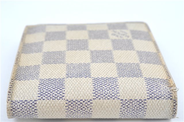 Auth Louis Vuitton Damier Azur Portefeuille Marco Bifold Wallet N60018 LV J2056