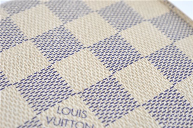 Auth Louis Vuitton Damier Azur Portefeuille Marco Bifold Wallet N60018 LV J2056