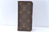 Authentic Louis Vuitton Monogram Folio Iphone 7 8 Case Pink M61906 LV J2058