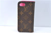 Authentic Louis Vuitton Monogram Folio Iphone 7 8 Case Pink M61906 LV J2058