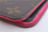 Authentic Louis Vuitton Monogram Folio Iphone 7 8 Case Pink M61906 LV J2058