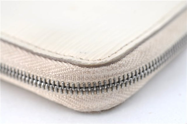 Authentic Louis Vuitton Epi Zippy Coin Purse White M6015J LV J2065