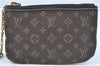 Authentic Louis Vuitton Monogram Idylle Pochette Cles Brown M62994 LV J2068