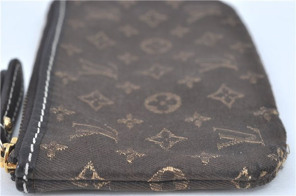 Authentic Louis Vuitton Monogram Idylle Pochette Cles Brown M62994 LV J2068