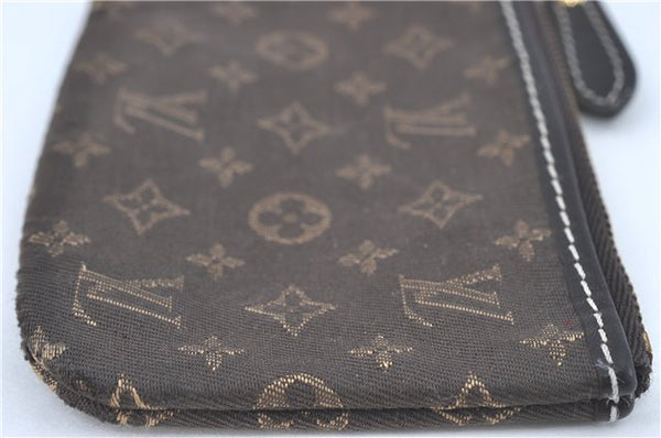 Authentic Louis Vuitton Monogram Idylle Pochette Cles Brown M62994 LV J2068