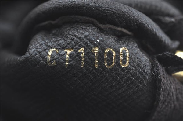 Authentic Louis Vuitton Monogram Idylle Pochette Cles Brown M62994 LV J2068