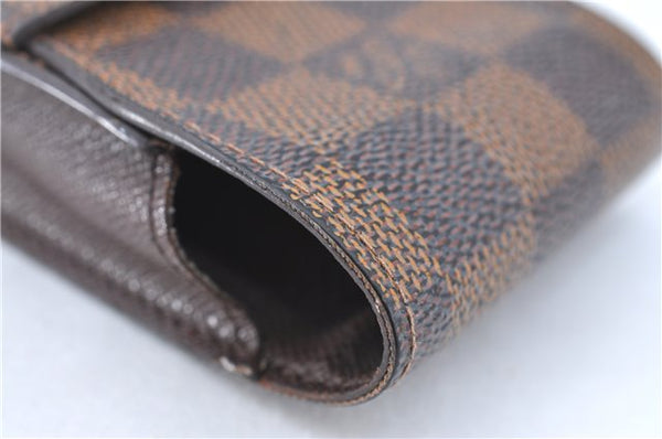 Authentic Louis Vuitton Damier Etui Cigarette Case N63024 LV J2071