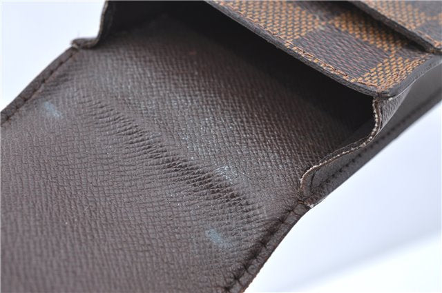 Authentic Louis Vuitton Damier Etui Cigarette Case N63024 LV J2071