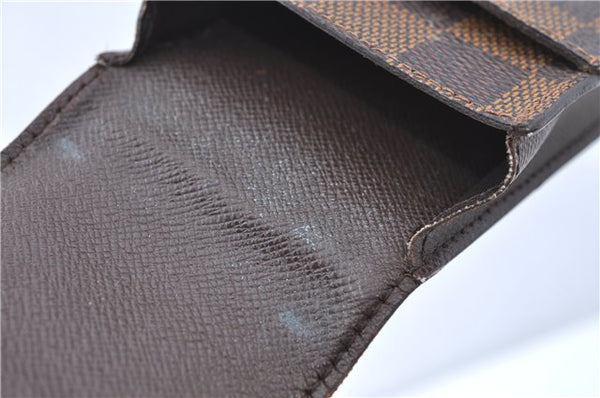 Authentic Louis Vuitton Damier Etui Cigarette Case N63024 LV J2071