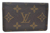 Auth Louis Vuitton Monogram Enveloppe Carte de Visite Card Case M62920 LV J2074