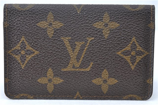 Auth Louis Vuitton Monogram Enveloppe Carte de Visite Card Case M62920 LV J2074