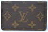 Auth Louis Vuitton Monogram Enveloppe Carte de Visite Card Case M62920 LV J2074