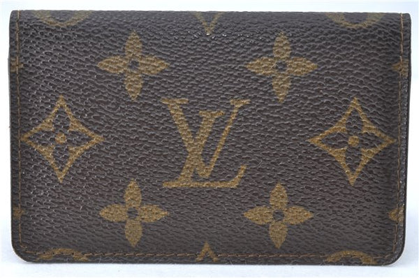 Auth Louis Vuitton Monogram Enveloppe Carte de Visite Card Case M62920 LV J2074