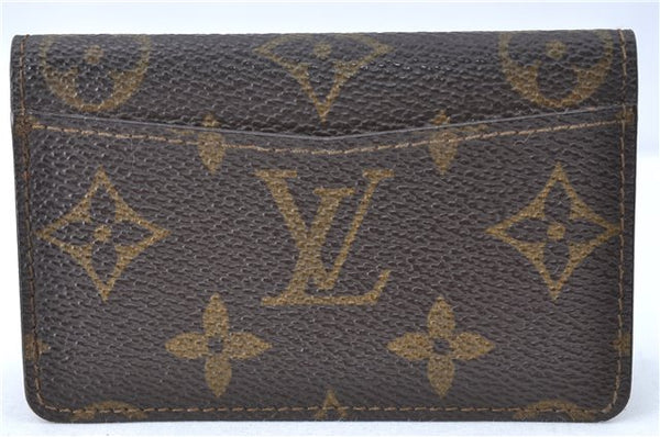 Auth Louis Vuitton Monogram Enveloppe Carte de Visite Card Case M62920 LV J2074