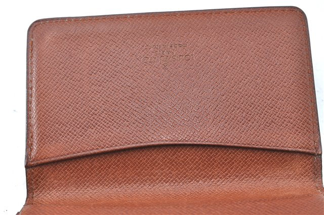 Auth Louis Vuitton Monogram Enveloppe Carte de Visite Card Case M62920 LV J2074