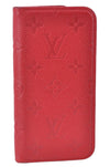 Authentic Louis Vuitton Empreinte Folio iPhone X XS Case Red M63588 LV J2088