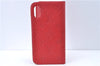 Authentic Louis Vuitton Empreinte Folio iPhone X XS Case Red M63588 LV J2088