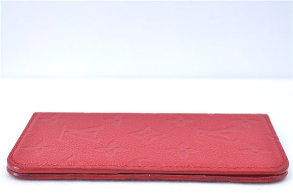 Authentic Louis Vuitton Empreinte Folio iPhone X XS Case Red M63588 LV J2088