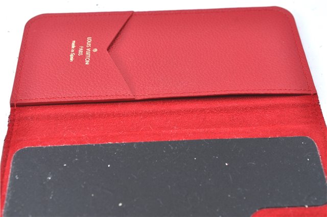 Authentic Louis Vuitton Empreinte Folio iPhone X XS Case Red M63588 LV J2088