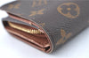 Authentic Louis Vuitton Monogram Portefeuille Tresor Wallet M61736 LV J2090