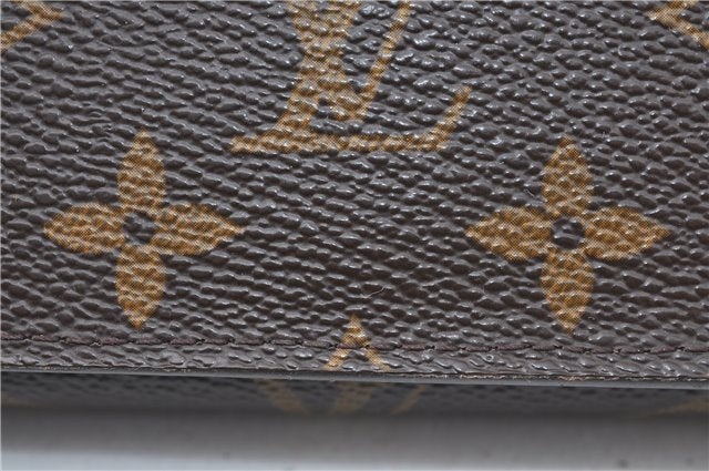 Authentic Louis Vuitton Monogram Portefeuille Tresor Wallet M61736 LV J2090