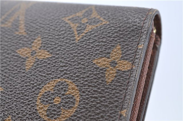 Authentic Louis Vuitton Monogram Portefeuille Tresor Wallet M61736 LV J2090